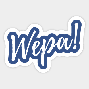 Wepa! | White Print Sticker